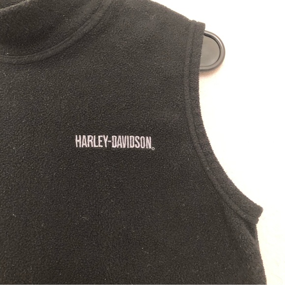 VTG Harley Davidson Pull-on Fleece Vest - Picture 4 of 5